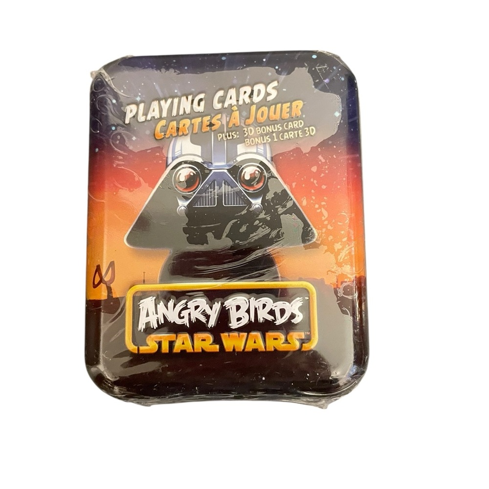 Angry Birds Star Wars Playing Cards Darth Vader Collectible Tin New Sealed 2012